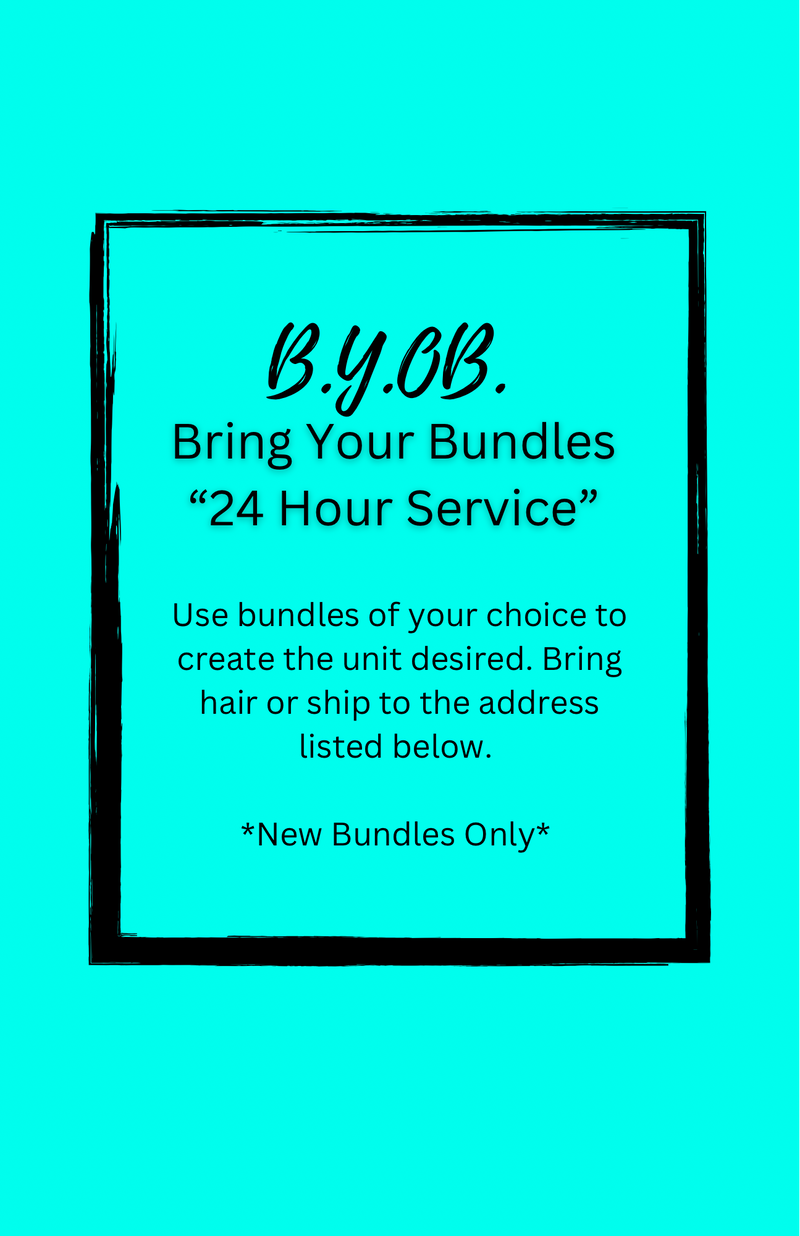 Bring Your Own Bundles 24 hour service  (custom unit)